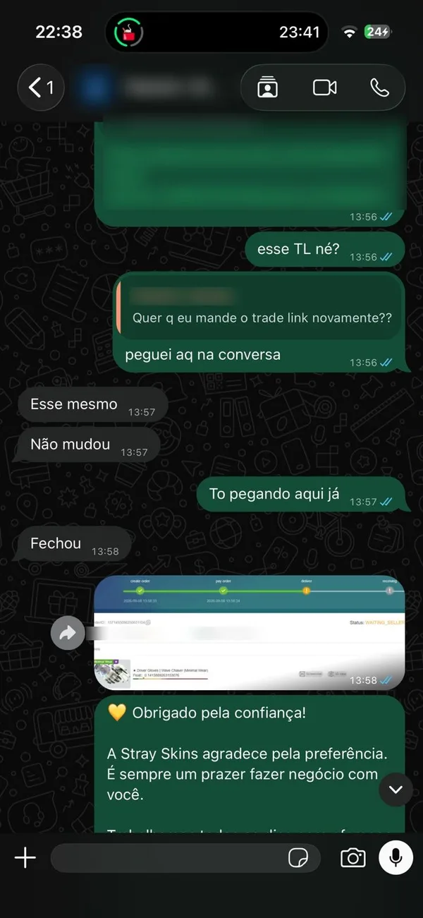 Entrega de Driver Gloves para cliente